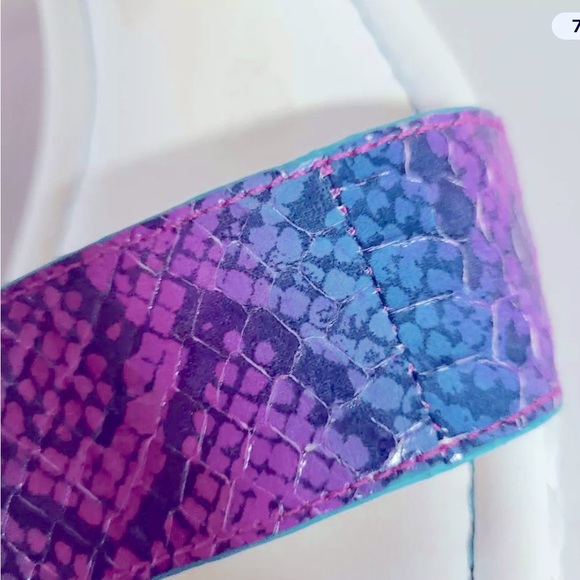 Sarto TIANA pink purple strapped sandals LEATHER white soles Barbie Core Women 6 - Picture 6 of 6